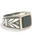 925 Ayar Gümüş Kare Oniks Taşlı Erkek Yüzük 1
