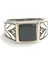 925 Ayar Gümüş Kare Oniks Taşlı Erkek Yüzük 3