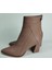 Kadın Hakiki Deri Ten Deri Topuklu Bot 3