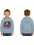 Unisex Roblox Baskılı Çocuk Swaetshirt Baskılı Kapüşonlu 3 Iplik Şardonlu 1
