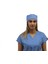 Unisex,Açık Mavi Doktor Hemşire Cerrahi Bonesi 1
