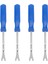 4x Araç Kapısı Iç Döşeme Klipsi Panel Döşeme Bağlayıcı Kipi Çıkartma Aracı Tornavida Tırnak Çekme 4 Inç Mavi (Yurt Dışından) 1