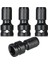 4 Adet Darbe Adaptörü 1/2 Kare Sürücü - 1/4 Altı Shank Socket Adaptör Hızlı Serbest Bırakma Çırpma Anahtarı Için Chuck Dönüştürücü (Yurt Dışından) 1