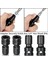 4 Adet Darbe Adaptörü 1/2 Kare Sürücü - 1/4 Altı Shank Socket Adaptör Hızlı Serbest Bırakma Çırpma Anahtarı Için Chuck Dönüştürücü (Yurt Dışından) 5