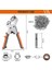 Grommet Tool Kit Ağır Deli Delin Pul Pensesi Aracı 500 Grommets Şezlon (Yurt Dışından) 5
