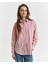 Kadın Pembe Relaxed Fit Klasik Yaka Çizgili Gömlek 4300550.659 1