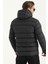 İçi Astarlı Su ve Rüzgar Geçirmez Cepli Kapüşonlu Erkek Mont 8