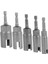 5pcs Kanat Somun Sürücüsü 11-19MM Çelik Yuva Kanat Somun Sürücüsü Bit 1/4 Inç Altıgen Kanat Somun Sürücü Seti Fındık Sürücü Soketi (Yurt Dışından) 1