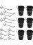 Pegboard Kanca Kupası Aksesuar -18PIECES Pegboard Ekran 5 1 ve 4 Inç Düz Tutucu 1/8 1/4 Pegboard A Için Küçük Asma Kupası (Yurt Dışından) 1