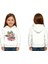 Unisex Baskılı Çocuk Swaetshirt Labubu Baskılı Kapüşonlu 3 Iplik Şardonlu 1