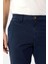 Lacivert Slim Fit Pamuklu Yan Cep Chino Pantolon 5