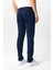 Lacivert Slim Fit Pamuklu Yan Cep Chino Pantolon 7