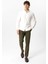 Haki Slim Fit Pamuklu Yan Cep Chino Pantolon 5