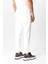 Beyaz Regular Fit Pamuklu Beli Bağlamalı Jogger Pantolon 6