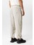 Bej Relaxed Fit Beli Lastikli Jogger Pantolon 7