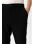 Siyah Smart Fit Beli Lastikli Yan Cep Casual Pantolon 4