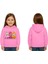 Unisex Baskılı Çocuk Swaetshirt Labubu Baskılı Kapüşonlu 3 Iplik Şardonlu 1