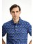 Slim Fit Dar Kesim Pamuklu Baskılı Polo Yaka Tişört 2