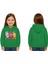 Unisex Baskılı Çocuk Swaetshirt Labubu Baskılı Kapüşonlu 3 Iplik Şardonlu 1