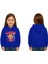 Unisex Baskılı Çocuk Swaetshirt Labubu Baskılı Kapüşonlu 3 Iplik Şardonlu 1