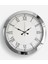 Metal Retro Krom Duvar Saati | 36 cm | Butik Saat 1
