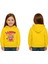 Unisex Baskılı Çocuk Swaetshirt Labubu Baskılı Kapüşonlu 3 Iplik Şardonlu 1