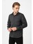 Siyah Regular Fit Cepli Desenli Örme Gömlek 2