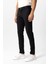 Siyah Slim Fit Pamuklu Yan Cep Chino Pantolon 3