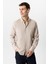 Taş Slim Fit Armürlü %100 Pamuk Gömlek 3