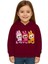 Unisex Baskılı Çocuk Swaetshirt Labubu Baskılı Kapüşonlu 3 Iplik Şardonlu 2