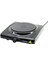 Siyah Tek Gözlü Elektrikli Ocak Hotplate 1500W Ayarlanabilir Termostat Kolay Temizlenebilir Uyarı Lambası LX-7115 (5047) 1