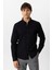 Siyah Regular Fit %100 Pamuk Oxford Gömlek 1