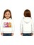 Unisex Baskılı Çocuk Swaetshirt Labubu Baskılı Kapüşonlu 3 Iplik Şardonlu 1