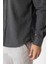 Koyu Gri Slim Fit Gömlek 4
