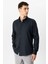 Siyah Slim Fit %100 Pamuk Gömlek 3