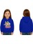 Unisex Baskılı Çocuk Swaetshirt Labubu Baskılı Kapüşonlu 3 Iplik Şardonlu 1