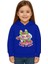 Unisex Baskılı Çocuk Swaetshirt Labubu Baskılı Kapüşonlu 3 Iplik Şardonlu 2