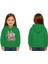 Unisex Baskılı Çocuk Swaetshirt Labubu Baskılı Kapüşonlu 3 Iplik Şardonlu 1