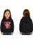 Unisex Baskılı Çocuk Swaetshirt Labubu Baskılı Kapüşonlu 3 Iplik Şardonlu 1