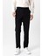 Siyah Slim Fit Yan Cep Casual Pantolon 3