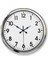 Metal Ofis Krom Duvar Saati | 52 cm | Butik Saat 1