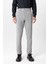 Açık Gri Regular Fit Beli Lastikli Yan Cep Casual Pantolon 1