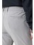 Açık Gri Regular Fit Beli Lastikli Yan Cep Casual Pantolon 2