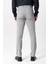 Açık Gri Regular Fit Beli Lastikli Yan Cep Casual Pantolon 4