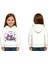 Unisex Baskılı Çocuk Swaetshirt Kapüşonlu 3 Iplik Şardonlu Kuromi Baskılı 1