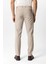 Bej Regular Fit Beli Lastikli Yan Cep Casual Pantolon 5