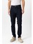 Lacivert Slim Fit 5 Cepli Pamuklu Denim Pantolon 3