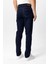 Koyu Lacivert Slim Fit 5 Cepli Pamuklu Denim Pantolon 6