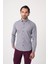Uzun Kollu Paşa Yaka Regular Fit Erkek Gri Gömlek GMEKS252157_E55 1