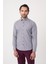 Uzun Kollu Paşa Yaka Regular Fit Erkek Gri Gömlek GMEKS252157_E55 2